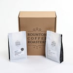Ground Coffee Gift Set | 2 x 250g Pack Rounton Coffee Roasters Gift Set | Espresso Roast Blend Coffee Hamper | Roasted in Yorkshire | Coffee Gift Set | Coffee Selection Gift Set