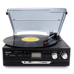ZHIRCEKE Vinyl turntable, vinyl disc, multifunctional three-speed phonograph, wireless Bluetooth link, built-in stereo speakers, suitable for the hotel at the hotel at the restaurant