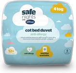 Silentnight Safe Nights Cot Bed Duvet 4 Tog – Anti Allergy Lightweight 150x120cm