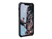 UAG Rugged Case for iPhone 13 Pro Max 5G [6.7-inch] - Monarch Black - Baksidedeksel for mobiltelefon - robust - polykarbonat, gummi, topplærstruktur, legeringsmetall - svart - 6.7 - for Apple iPhone 13 Pro Max