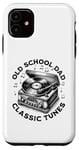 iPhone 11 Old School Dad Father's Day Vinyl Records Player Retro Gifts Case
