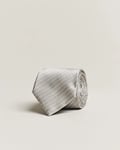 Giorgio Armani Jacquard Silk Tie Light Grey