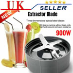 Replacement Cross Extractor Blade Base for NUTRIBULLET 900w Juicer Blender UK
