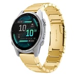 Garmin Fenix 8 AMOLED 43mm Klockarmband i rostfritt stål - Guld