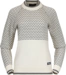 Bergans Women's Alvdal Wool Jumper  Vanilla White/Solid Dark Grey, M
