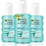 3x Garnier Ambre Solaire Hydrating Refreshing After Sun Spray 200ml
