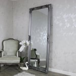 Extra, Extra Large Ornate Antique Silver Full Length Wall/Floor Mirror 85cm X 210cm