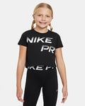 Nike Pro Older Kids' (Girls') Dri-FIT Cropped T-Shirt