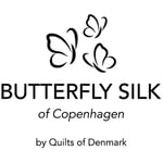 Siden Örngott - Blå - 50x70 cm - 100% siden - Butterfly silk