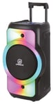 N-Gear Flash Juke 12 Enceinte Bluetooth sans Fil 12" avec lumière, système karaoké 500 W, avec 1 Microphone, TWS, Batterie intégrée, 6 Heures d'autonomie