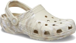 Crocs Womens Sandals classic marbled Slip On beige UK Size