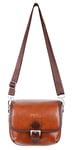 DURAGADGET Small Brown PU Leather Satchel Carry Bag - Compatible with Panasonic Lumix DMC-G7 | Lumix ZS200 | TZ200 & Lumix DC-GX9