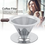 Stainless Steel Coffee Filter Reusable Double Layer Brew Dri