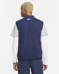 Nike Athletic Club Gilet Jacket Full Zip Cotton Top Fleece Mens Small RRP £59