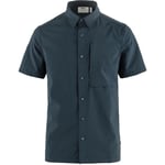 Fjällräven Mens High Coast Pack Shirt S/S (Blå (DARK NAVY/555) X-large)