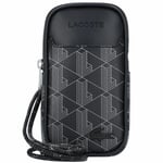 Lacoste The Blend Pochette pour téléphone portable 9.5 cm monogram noir gris (NH4135LX-H45)