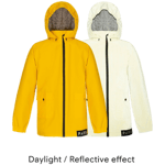 PAIKKA Human Visibility Raincoat Yellow Kids 98/104 cm