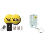 YALE HSA APP ENABLED ALARM KIT (ROUND SIREN) & Locks HSA6060 Alarm Accessory - Remote Keyfob, Wireless, White, 137 x 75 x 15