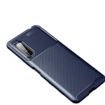 CruzerLite Sony Xperia 5 II Case, Carbon Fiber Texture Design Cover Anti-Scratch Shock Absorption Case for Sony Xperia 5 II (2020) (Carbon Blue)