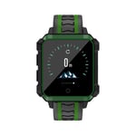 ZZJ 4G Smart Watch, Fashion 1.54Inch Color Screen IP68 Waterproof for Android Phone GPS SIM Smartwatch Heart Rate Monitoring,Green