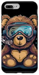 Coque pour iPhone 7 Plus/8 Plus Joli ours en peluche de plongée pour garçons et filles