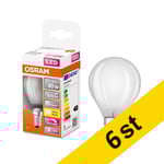 LED lampa E14 | P45 matt | 2700K | 4,8W (40W) dimbar 6st [Osram]