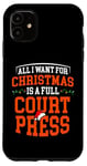 Coque pour iPhone 11 Costume de Noël Amour Joueur de Basket-Ball Jeu de