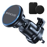 Miracase Car Phone Holder, Universal Magnetic Mobile Phone Mount [Vent Clip&Strong Magnet] Hands Free Kits Compatible with iPhone 15/14/13/12/SE/11/xr/xs/x/8/7,Samsung, Huawei ect