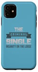 Coque pour iPhone 11 Design humour unique criminel – La folie à pied libre