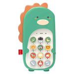 Keepus Kids Learning Toys Baby Mobile Phone Toy Kids Phone Toy With Music And Vibration Bilingual For Baby Telephone Early Learning Toy - Play and Learn for Children and Toddlers (Green)