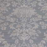 Charcoal Rose Damask Wallpaper Orient Textured Linen Effect Arthouse Vinyl