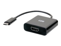 C2G 4K USB C to HDMI Adapter - 4K 60Hz - Videokort - 24 pin USB-C hane till HDMI hona - svart - stöd för 4K
