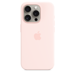 Apple Silikonskal med MagSafe till iPhone 15 Pro – ljusrosa