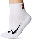 Nike Men's Multiplier Max Socks, White/White, L