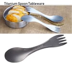 titanium alloy Cutlery Fork Ultralight Spork EDC Outdoor tool Spoon Cookware