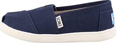 TOMS Mixte Enfant Alpargata Core Loafers-shoes, Bleu Marine, 36 EU