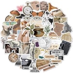 50 st Scrapbook-klistermärken, Personliga Retrodesign Scrapbooking-klistermärken, Vinyldekal Graffiti-klistermärken för Laptop, Konst, Hantverk, Stötfångarklistermärken