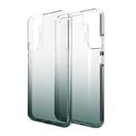ZAGG Gear 4 Milan D30 Protective Case for Samsung Galaxy S22+, Slim, Shockproof, Wireless Charging, (Clear/Green)