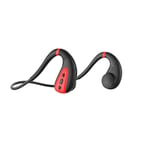 Bone Conduction Headphones Swimming MP3 Players Underwater Waterproof IPX8 After a Shokz with 8GB Music Headphones for Running And Sports 3M,Red