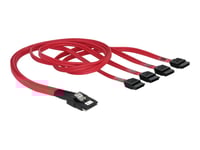 Delock - Sata/Sas-Kabel - 4-Vägs - Sata (Hona) Till 36 Stifts 4I Mini Multilane (Hane) - 50 Cm