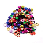 Mixed-Colour Cupped Acrylic Loose Sequins 6-7mm Pack of 30g