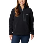 Columbia Women's West Bend 1/4 Zip Fleece Pullover, Black, Black, XS