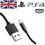 3M Long Charging Cable Black PS4 DualShock 4 Controller Micro USB Charger Lead