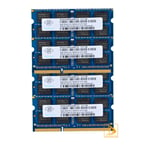 4pcs Nanya 8GB 2RX8 PC3-12800S DDR3 1600Mhz 204Pin SODIMM Laptop Memory RAM #D22