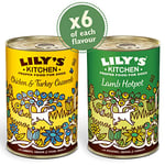Lily's Kitchen Adult Wet Dog Food DinnerÂ Bundle, Chicken and Turkey Casserole and Slow Cooked Lamb Hotpot (12 x 400g)