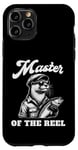 iPhone 11 Pro Cool Fisherman Otter Loves Fishing Fish, Master of the Reel Case