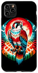 iPhone 11 Pro Max Cool Falcon Bird Spirit Animal Illustration Tie Dye Art Case