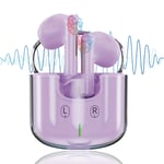 Trådlösa Hörlurar Bluetooth In-Ear Hörlurar Transparent Blåtand 5.3 Öronproppar Djup Bas Trådlösa Hörlurar