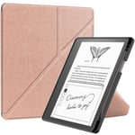 Amazon Kindle Scribe 11th Generation (2022) Origami Kunstskinn Deksel med Penneholder - Rose Gold