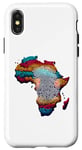 Coque pour iPhone X/XS T-shirt Afrique DNA Drapeau Pouce Empreintes Digitales Racines Fier